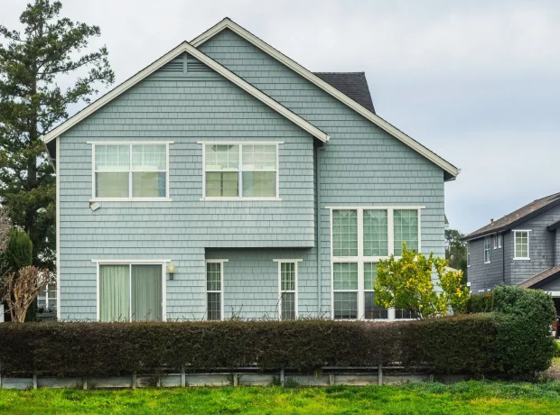 Finished home exterior painting