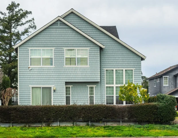 Finished home exterior painting
