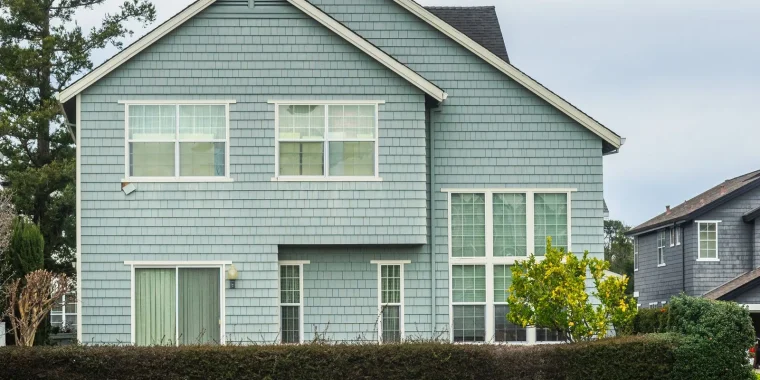 Finished home exterior painting