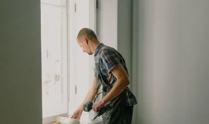 Interior painting prep work