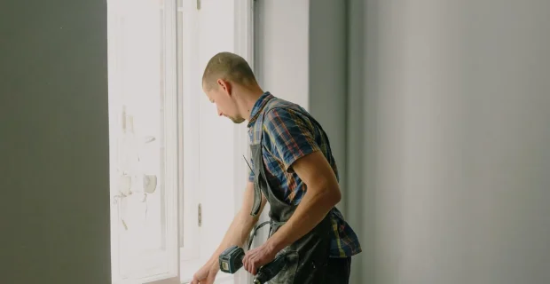 Interior painting prep work
