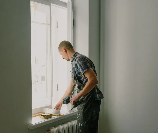 Interior painting prep work